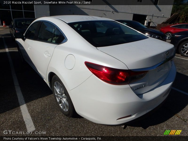 Snowflake White Pearl Mica / Sand 2016 Mazda Mazda6 Sport