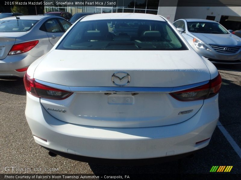 Snowflake White Pearl Mica / Sand 2016 Mazda Mazda6 Sport