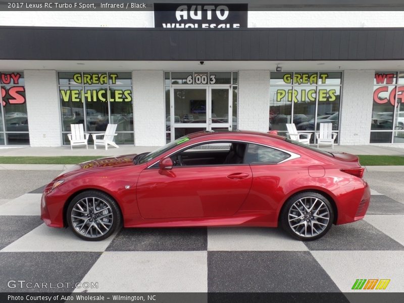 Infrared / Black 2017 Lexus RC Turbo F Sport