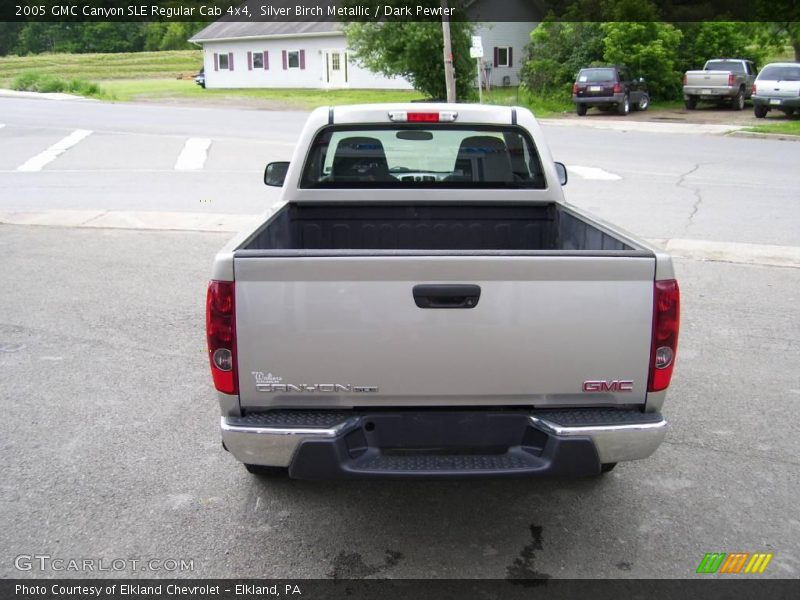 Silver Birch Metallic / Dark Pewter 2005 GMC Canyon SLE Regular Cab 4x4