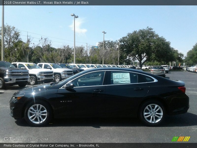 Mosaic Black Metallic / Jet Black 2018 Chevrolet Malibu LT