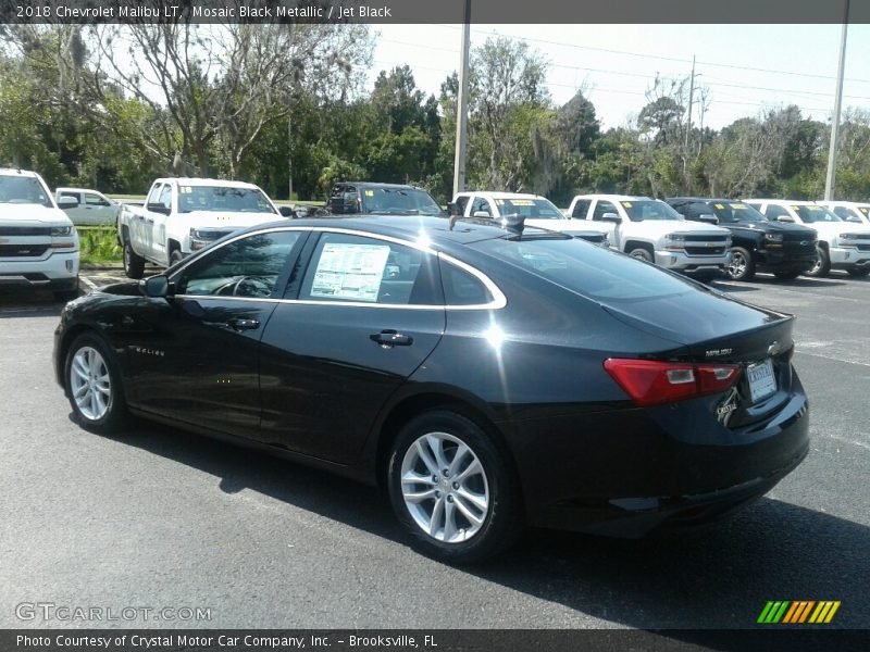 Mosaic Black Metallic / Jet Black 2018 Chevrolet Malibu LT