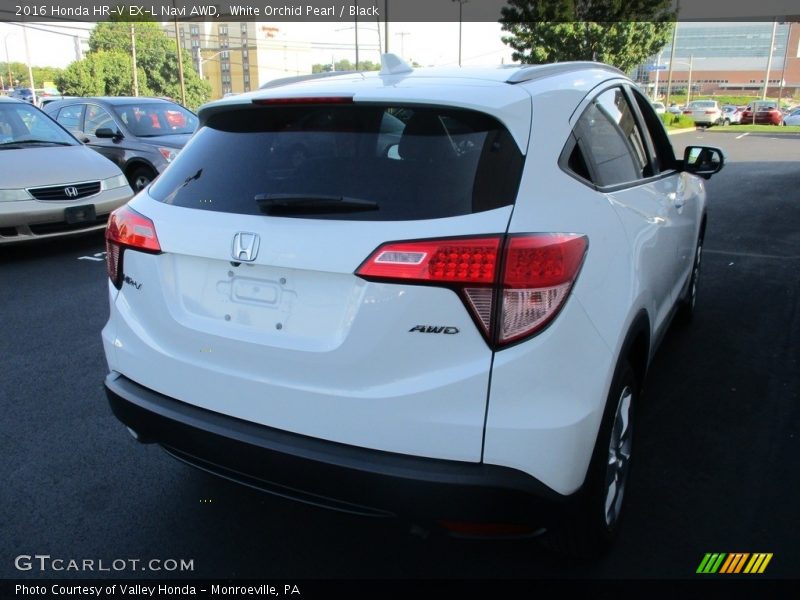White Orchid Pearl / Black 2016 Honda HR-V EX-L Navi AWD