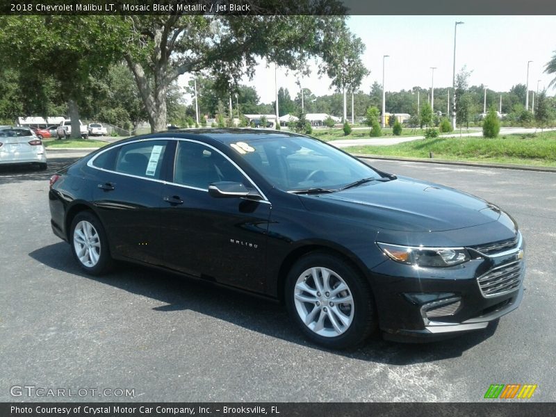 Mosaic Black Metallic / Jet Black 2018 Chevrolet Malibu LT