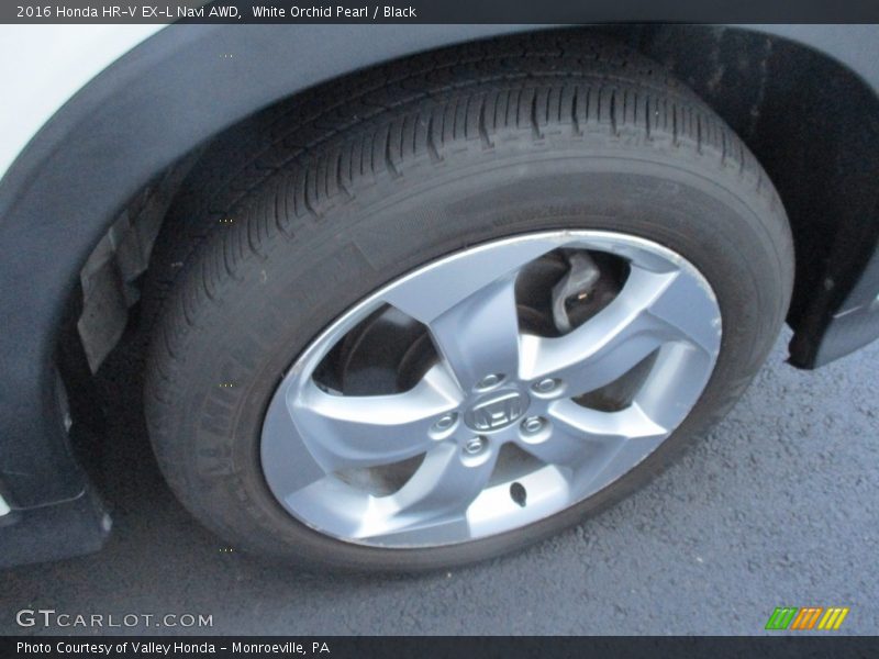 White Orchid Pearl / Black 2016 Honda HR-V EX-L Navi AWD