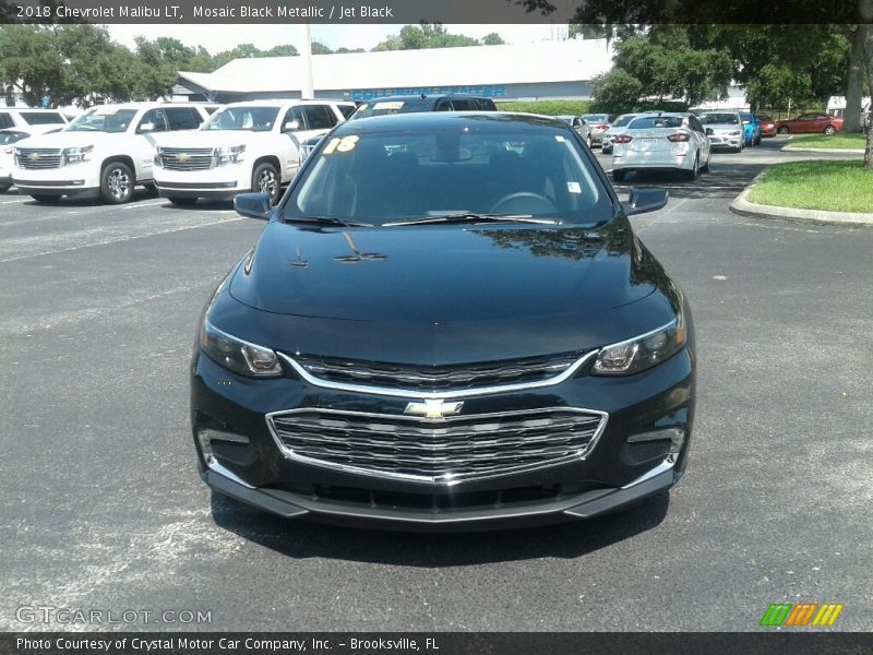Mosaic Black Metallic / Jet Black 2018 Chevrolet Malibu LT