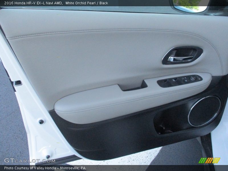 White Orchid Pearl / Black 2016 Honda HR-V EX-L Navi AWD