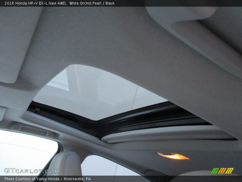 White Orchid Pearl / Black 2016 Honda HR-V EX-L Navi AWD