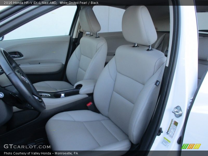White Orchid Pearl / Black 2016 Honda HR-V EX-L Navi AWD