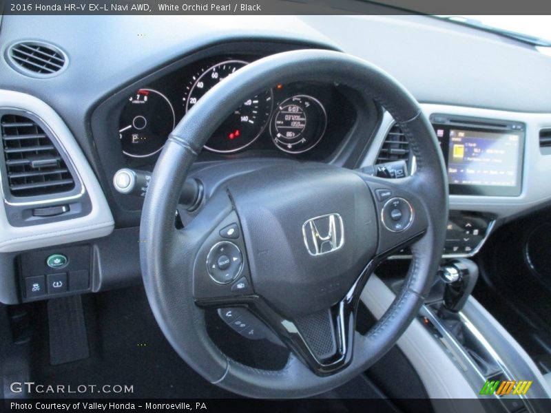 White Orchid Pearl / Black 2016 Honda HR-V EX-L Navi AWD