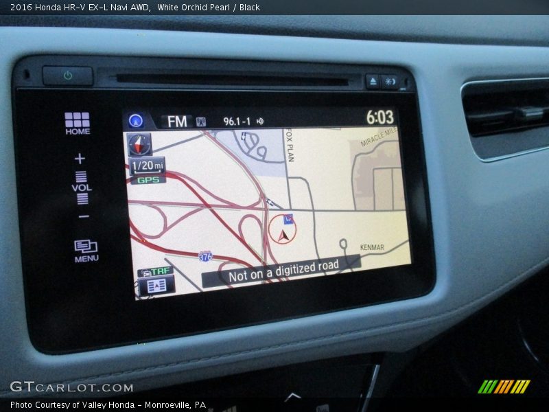 White Orchid Pearl / Black 2016 Honda HR-V EX-L Navi AWD