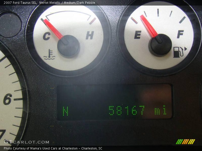 Merlot Metallic / Medium/Dark Pebble 2007 Ford Taurus SEL