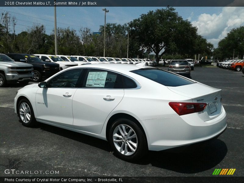 Summit White / Jet Black 2018 Chevrolet Malibu LT