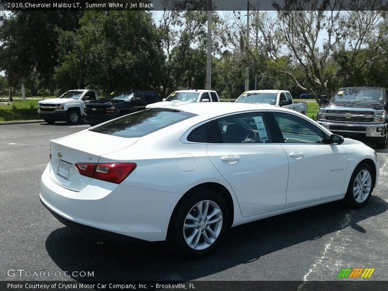 Summit White / Jet Black 2018 Chevrolet Malibu LT