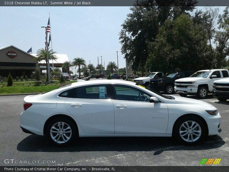 Summit White / Jet Black 2018 Chevrolet Malibu LT