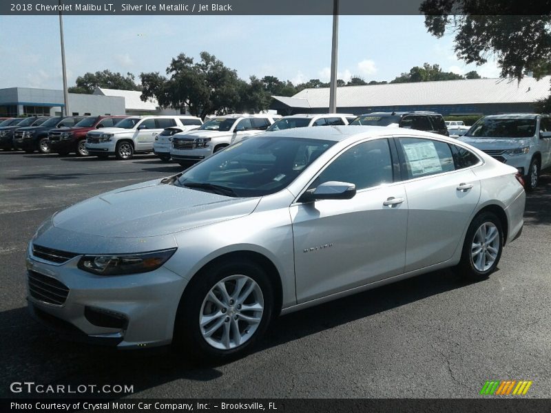 Silver Ice Metallic / Jet Black 2018 Chevrolet Malibu LT