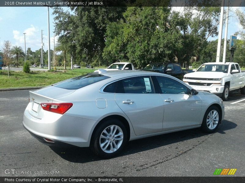 Silver Ice Metallic / Jet Black 2018 Chevrolet Malibu LT