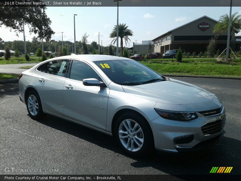Silver Ice Metallic / Jet Black 2018 Chevrolet Malibu LT