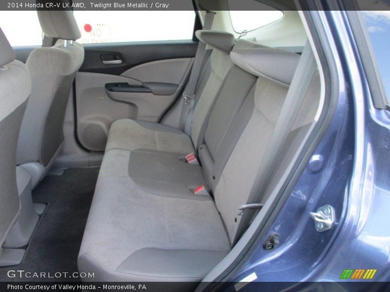 Twilight Blue Metallic / Gray 2014 Honda CR-V LX AWD