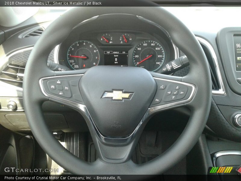 Silver Ice Metallic / Jet Black 2018 Chevrolet Malibu LT