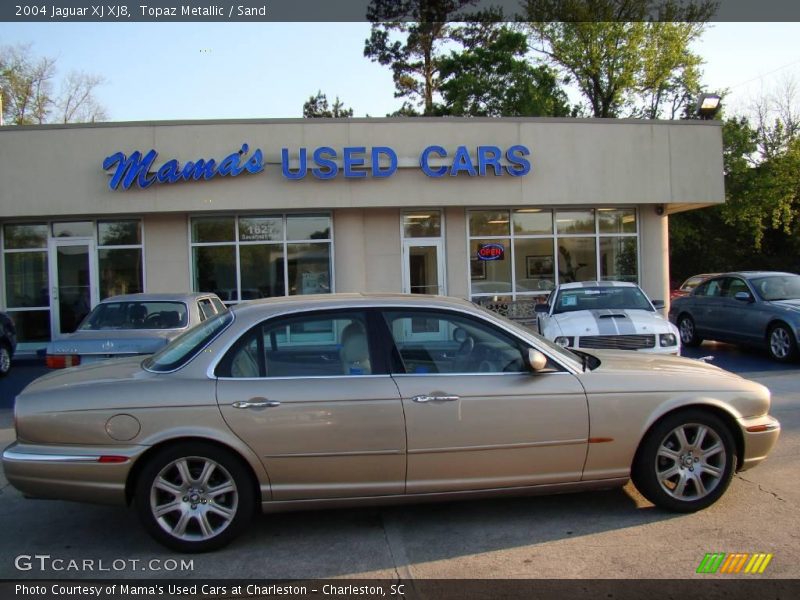 Topaz Metallic / Sand 2004 Jaguar XJ XJ8