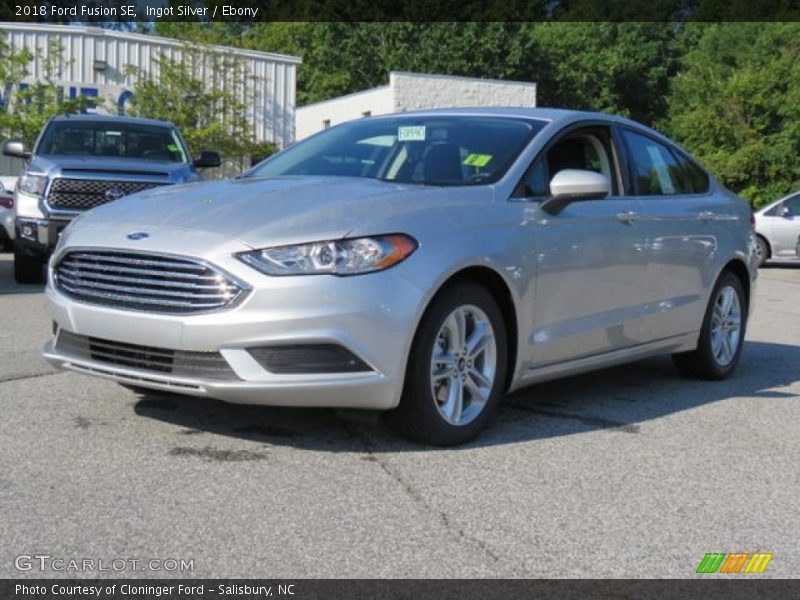 Ingot Silver / Ebony 2018 Ford Fusion SE