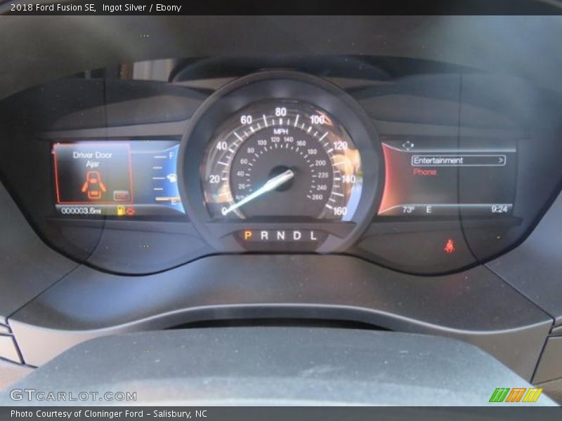 Ingot Silver / Ebony 2018 Ford Fusion SE
