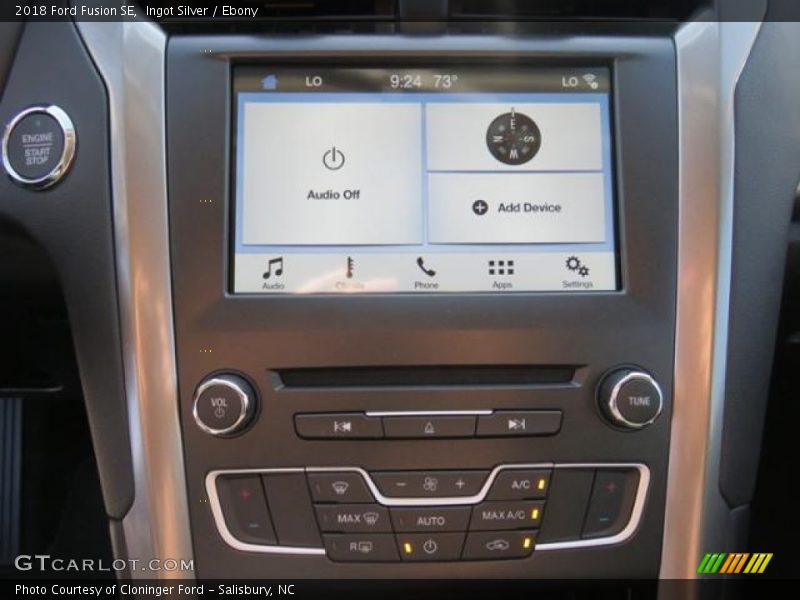 Ingot Silver / Ebony 2018 Ford Fusion SE
