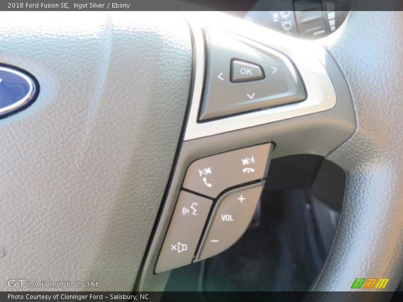 Ingot Silver / Ebony 2018 Ford Fusion SE