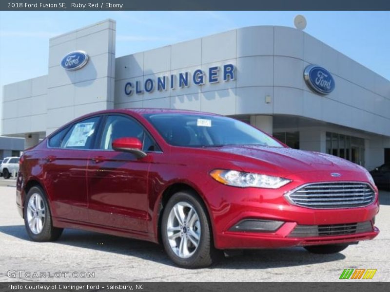 Ruby Red / Ebony 2018 Ford Fusion SE