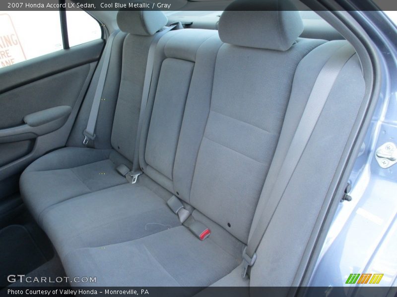 Cool Blue Metallic / Gray 2007 Honda Accord LX Sedan