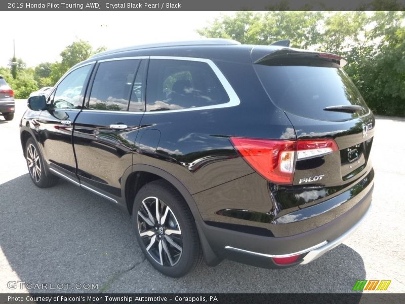 Crystal Black Pearl / Black 2019 Honda Pilot Touring AWD