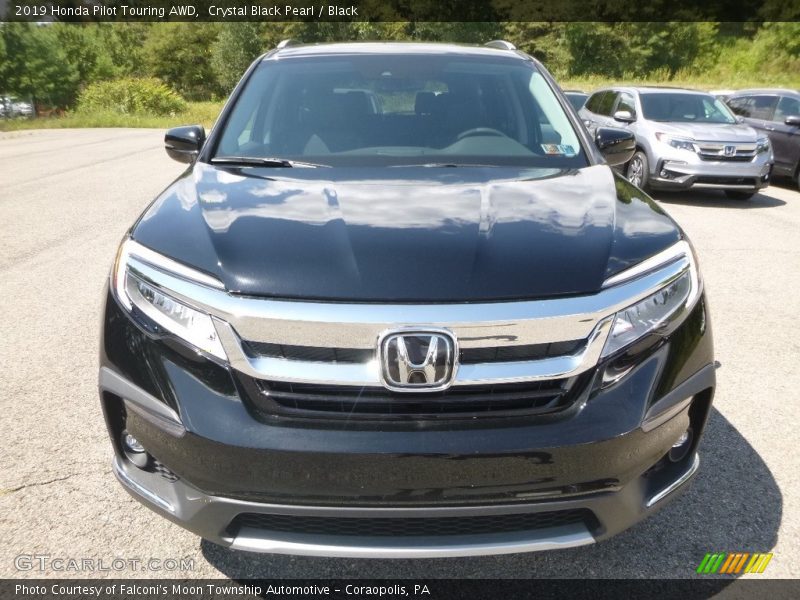 Crystal Black Pearl / Black 2019 Honda Pilot Touring AWD