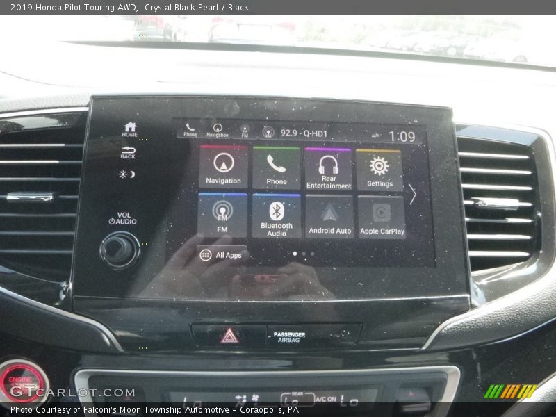 Crystal Black Pearl / Black 2019 Honda Pilot Touring AWD