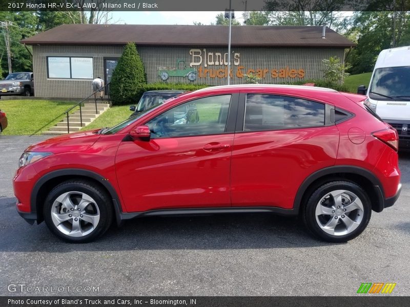 Milano Red / Black 2017 Honda HR-V EX-L AWD