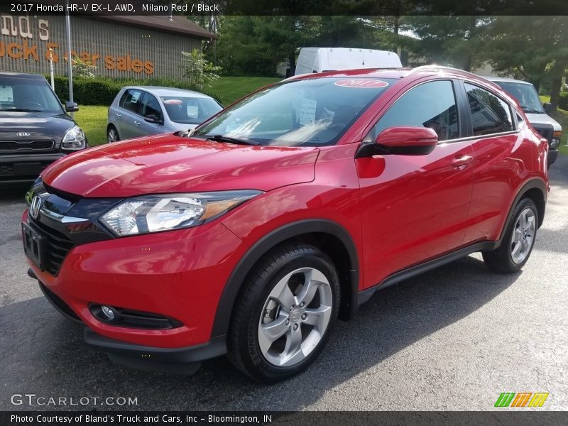 Milano Red / Black 2017 Honda HR-V EX-L AWD