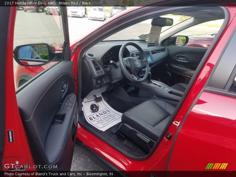 Milano Red / Black 2017 Honda HR-V EX-L AWD