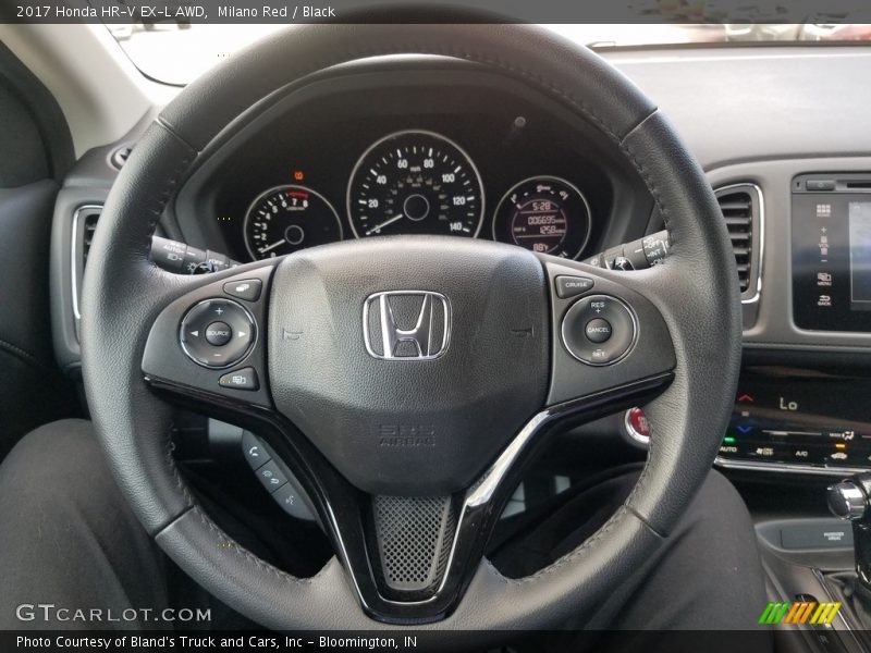 Milano Red / Black 2017 Honda HR-V EX-L AWD