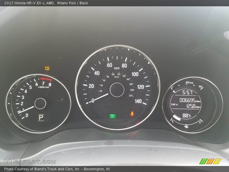 Milano Red / Black 2017 Honda HR-V EX-L AWD