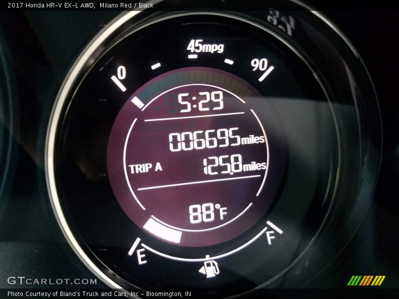 Milano Red / Black 2017 Honda HR-V EX-L AWD