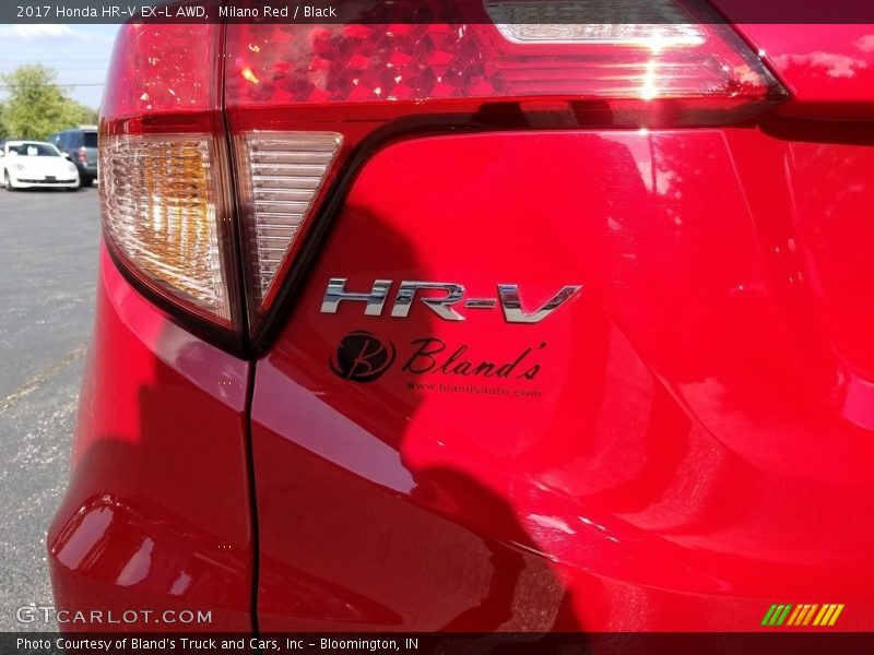 Milano Red / Black 2017 Honda HR-V EX-L AWD