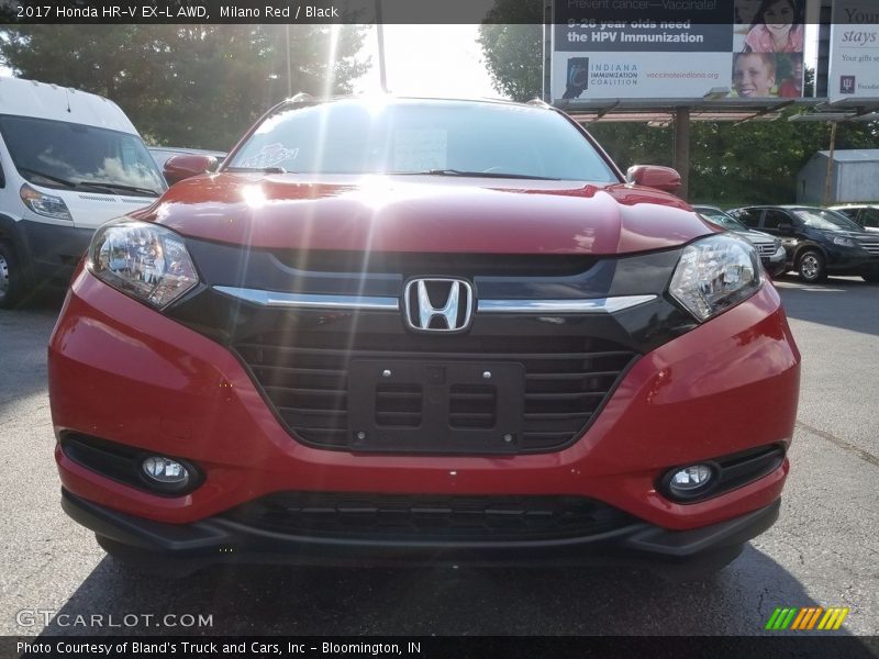 Milano Red / Black 2017 Honda HR-V EX-L AWD