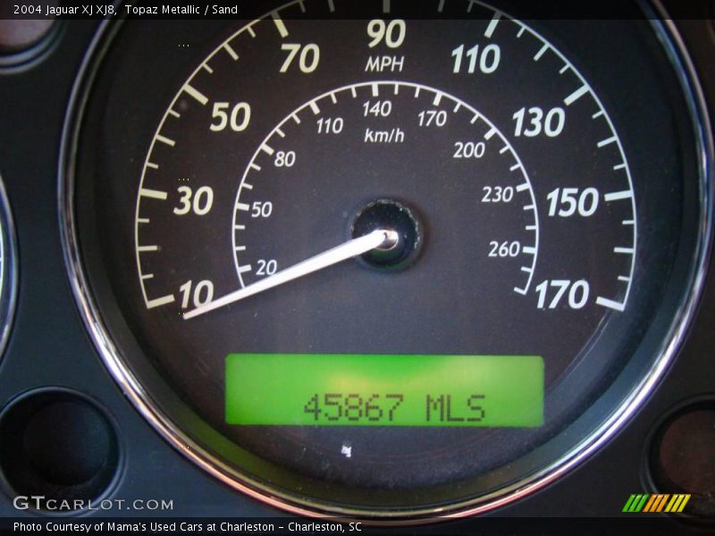Topaz Metallic / Sand 2004 Jaguar XJ XJ8