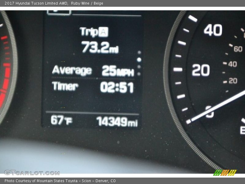 Ruby Wine / Beige 2017 Hyundai Tucson Limited AWD