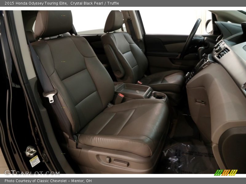 Crystal Black Pearl / Truffle 2015 Honda Odyssey Touring Elite