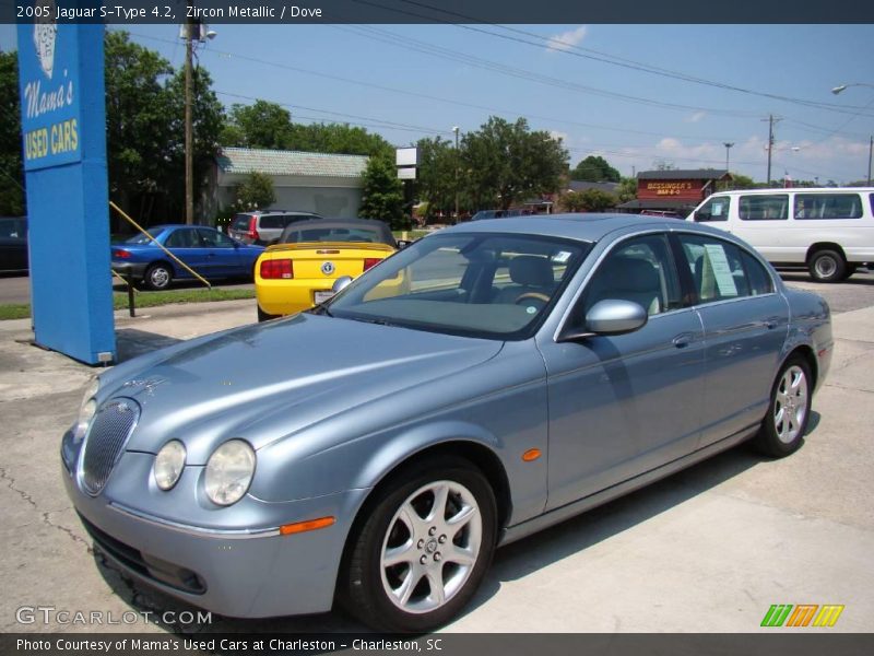 Zircon Metallic / Dove 2005 Jaguar S-Type 4.2
