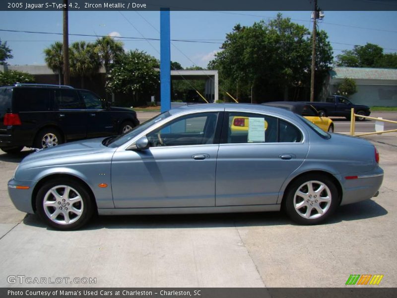 Zircon Metallic / Dove 2005 Jaguar S-Type 4.2