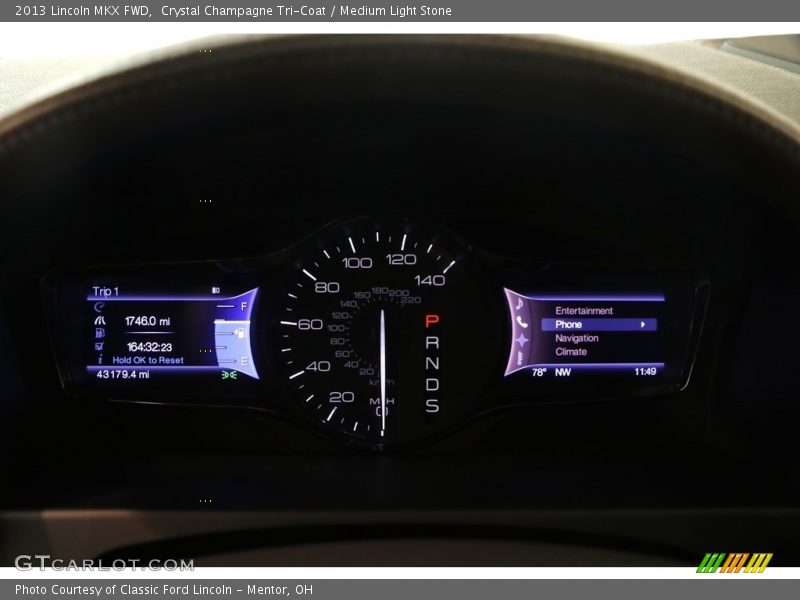 Crystal Champagne Tri-Coat / Medium Light Stone 2013 Lincoln MKX FWD