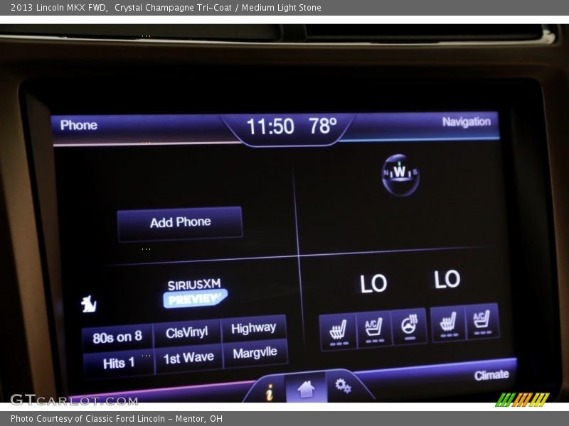 Crystal Champagne Tri-Coat / Medium Light Stone 2013 Lincoln MKX FWD