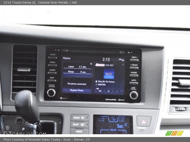 Controls of 2019 Sienna LE